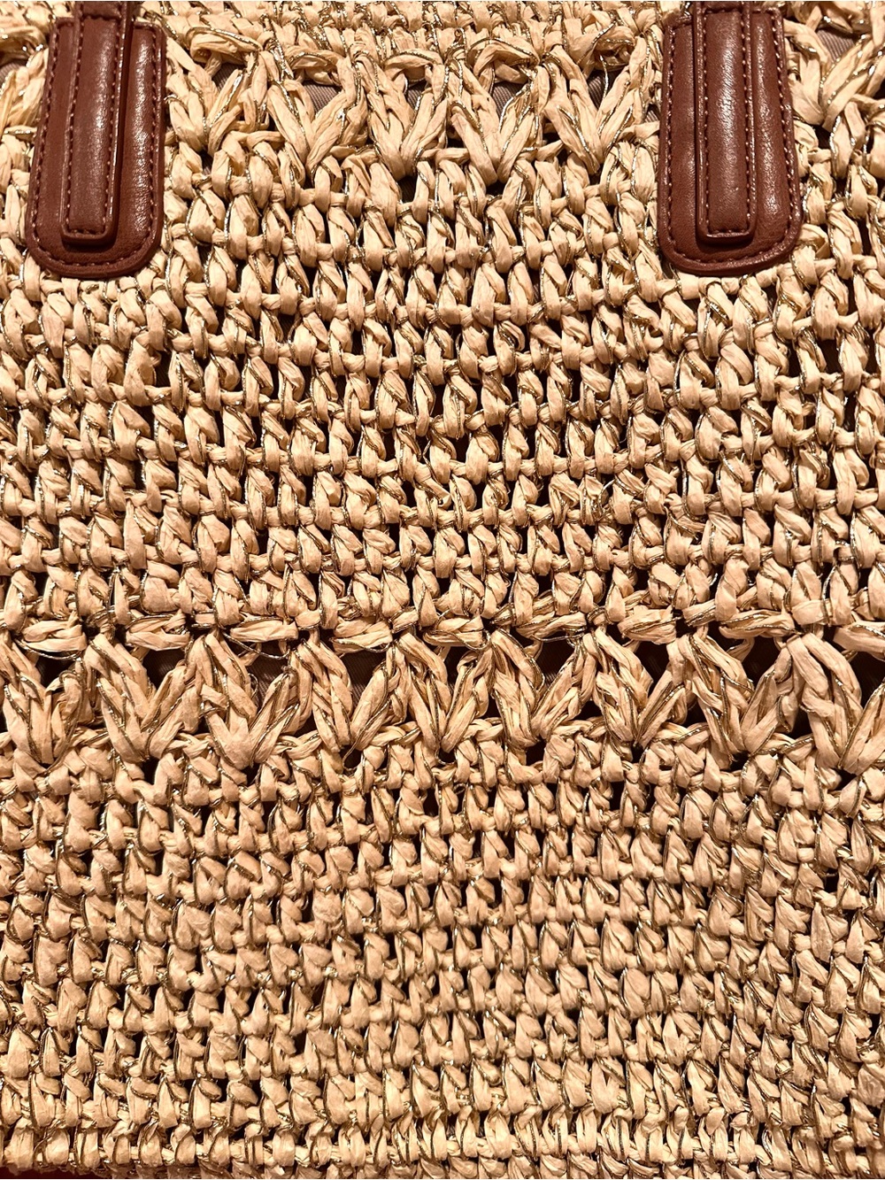 Talbots Woven Straw Tote Bag - Picture 6 of 10